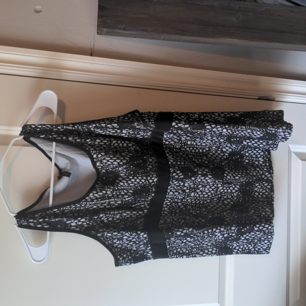 White and Black blouse